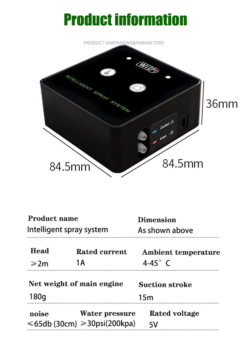 WiFi-Controlled Rainforest Sprayer – Automatic Mist System