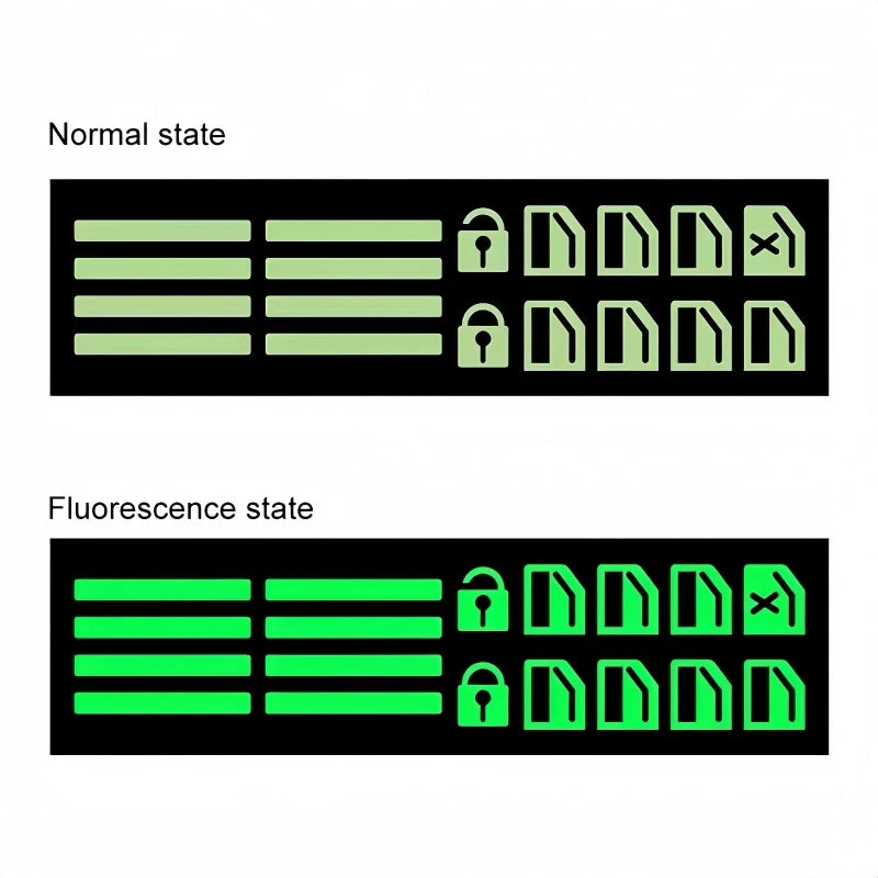 18Pcs/set Car Function Button Fluorescent Stickers