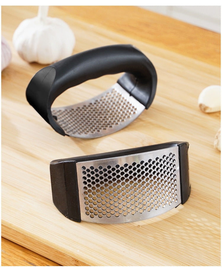 Stainless Steel Garlic Press Crusher - Manual
