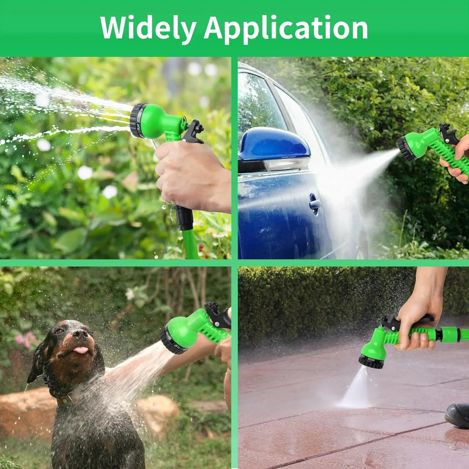 Expandable Magic Hose – High-Pressure Garden Hose with 7 Spray Functions