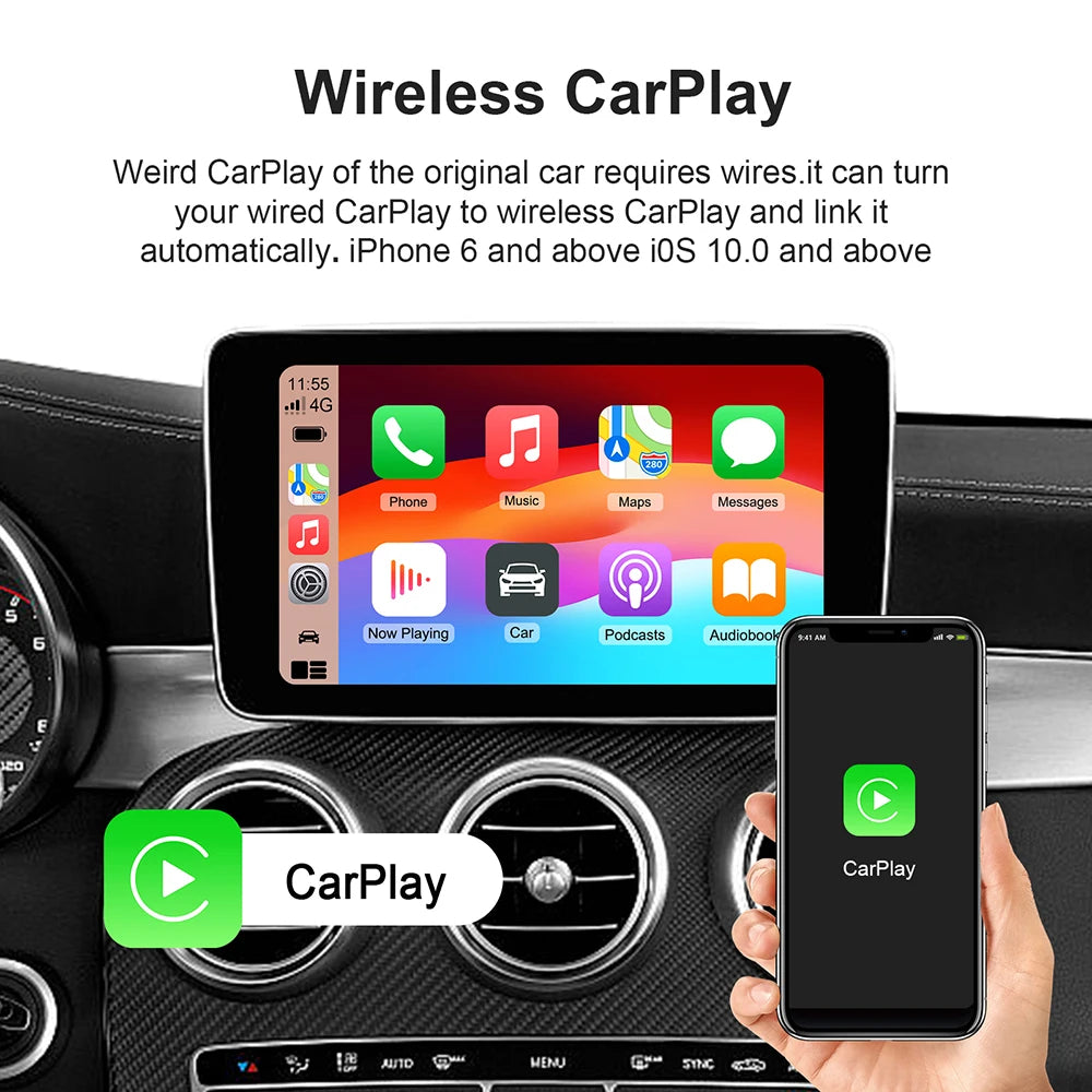 CarPlay AI Box – Wireless Android Auto & Smart TV Box