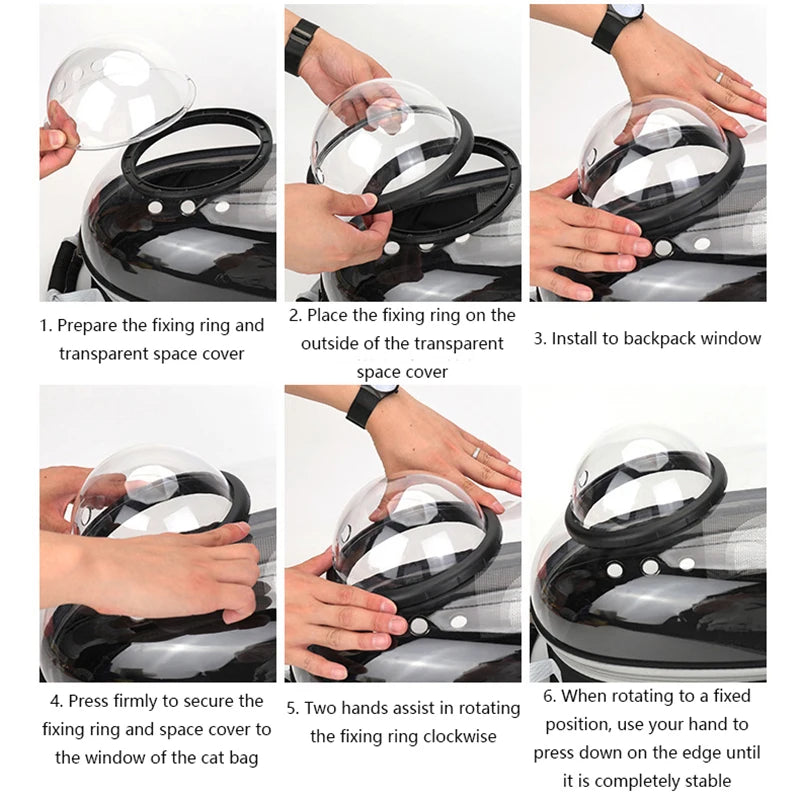 Cat Carrying Backpacks Breathable - Portable Transparent