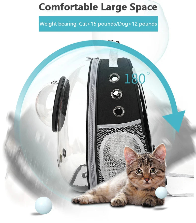 Cat Carrying Backpacks Breathable - Portable Transparent