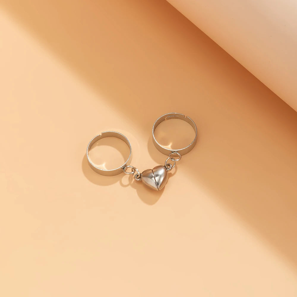 Adjustable Sun Moon Couple Rings