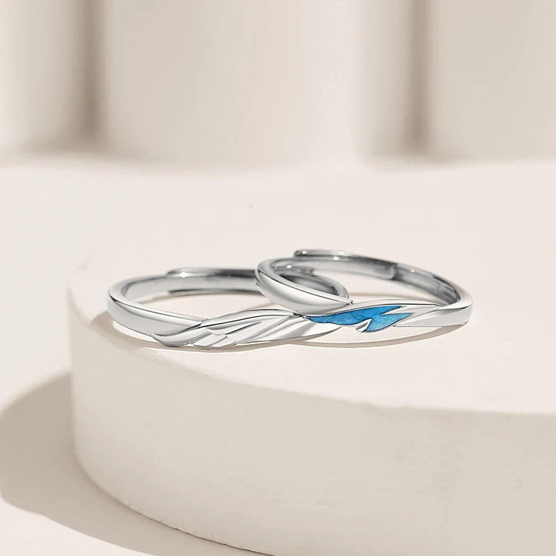 Adjustable Sun Moon Couple Rings