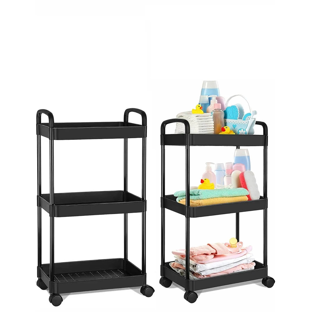 Rolling Storage Cart with Wheels – Detachable Organizer