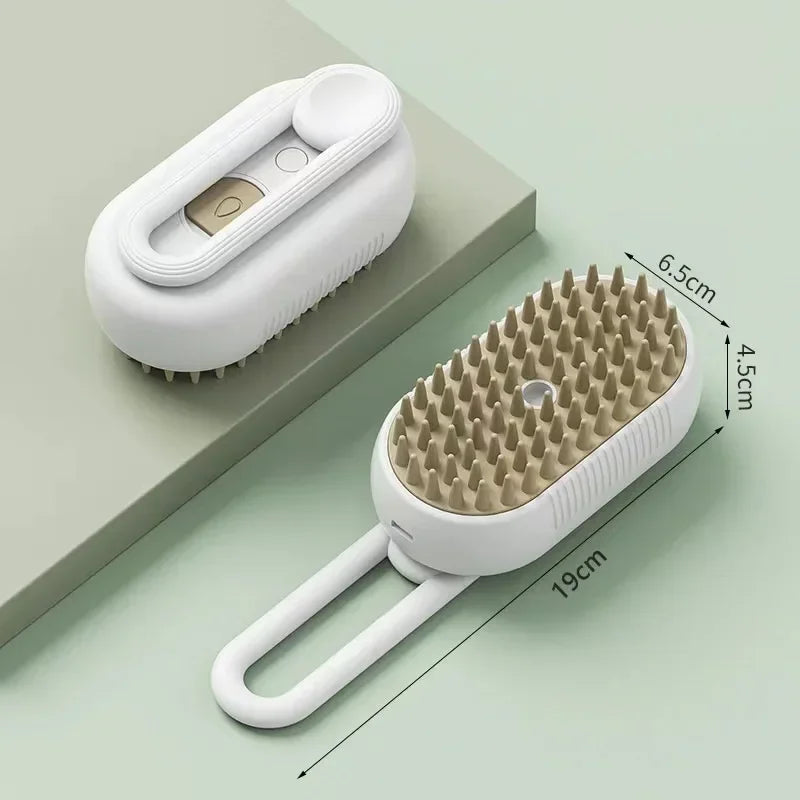 Electric Pet Massage Comb – One-Touch Spray Grooming Brush