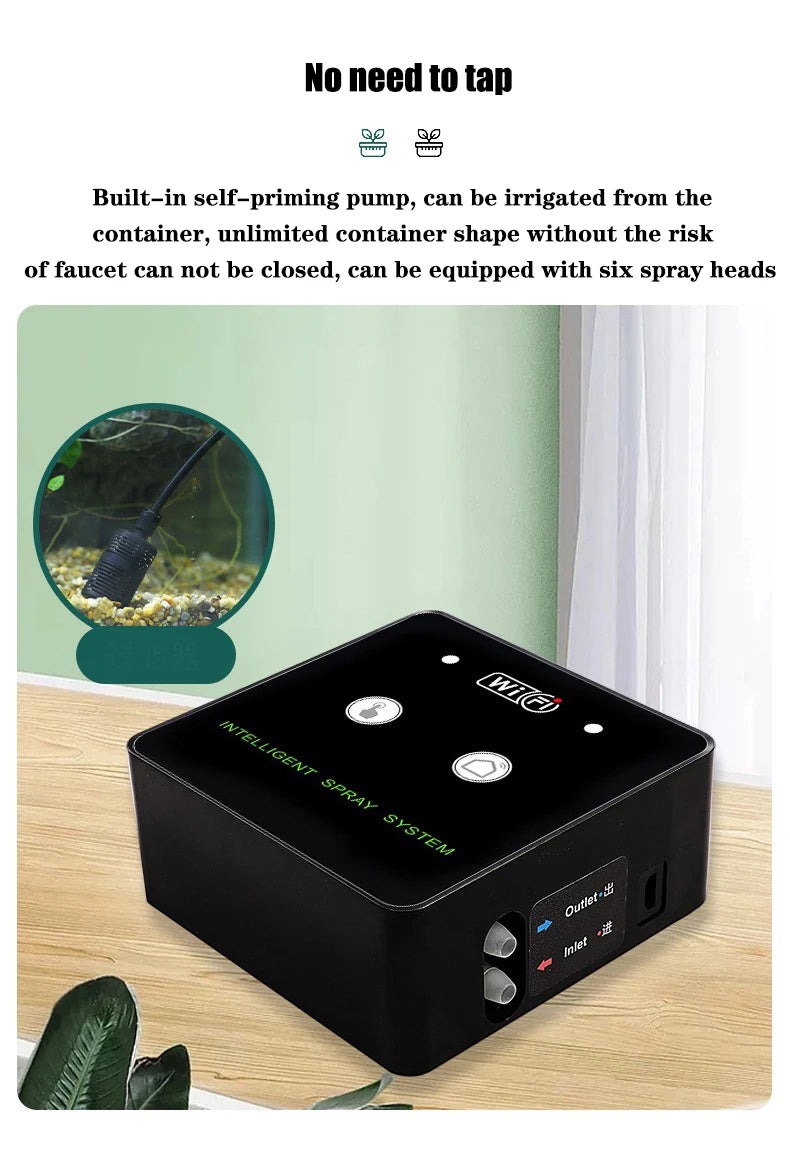 WiFi-Controlled Rainforest Sprayer – Automatic Mist System