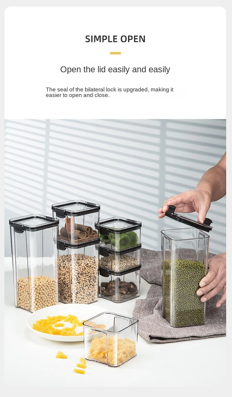 Plastic Sealed Jars Set