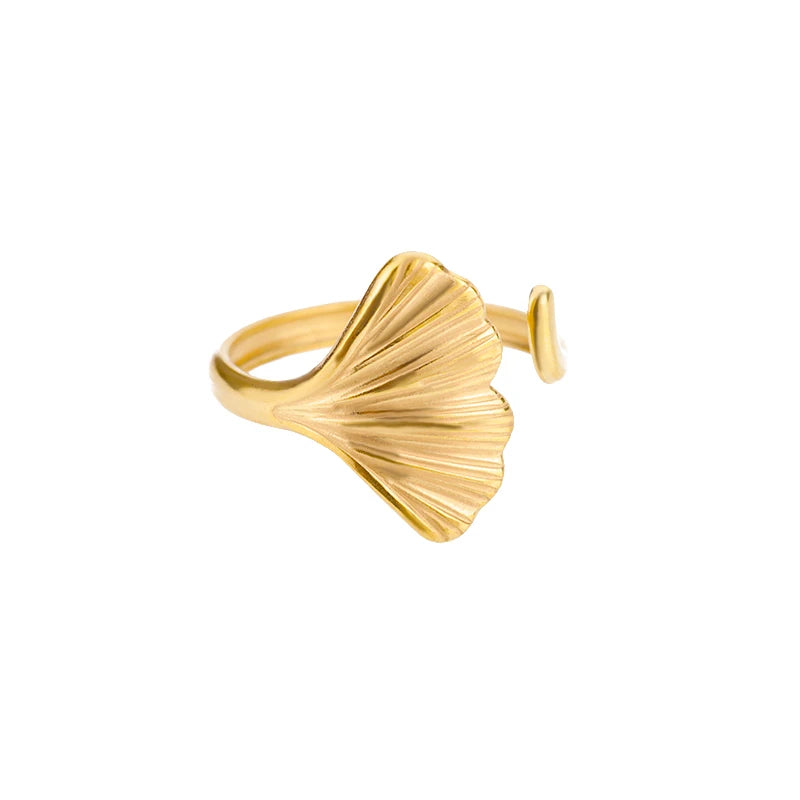 Luxury 316L Stainless Steel Gold Color Ring