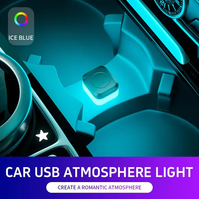 Car USB LED Light Mood Lamp