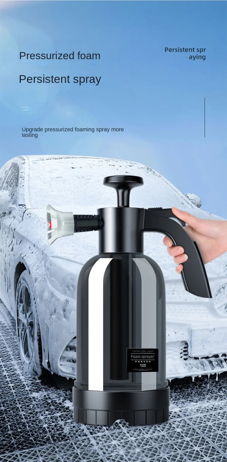 2L Hand Pump Foam Sprayer with 3 Nozzles