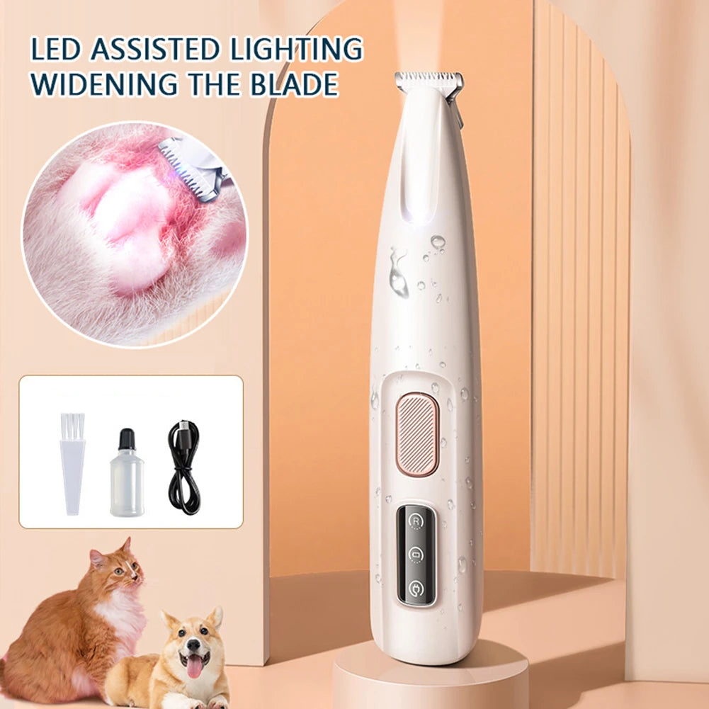 Portable Dog Paw Trimmer β LED Rechargeable Nail Grinder
