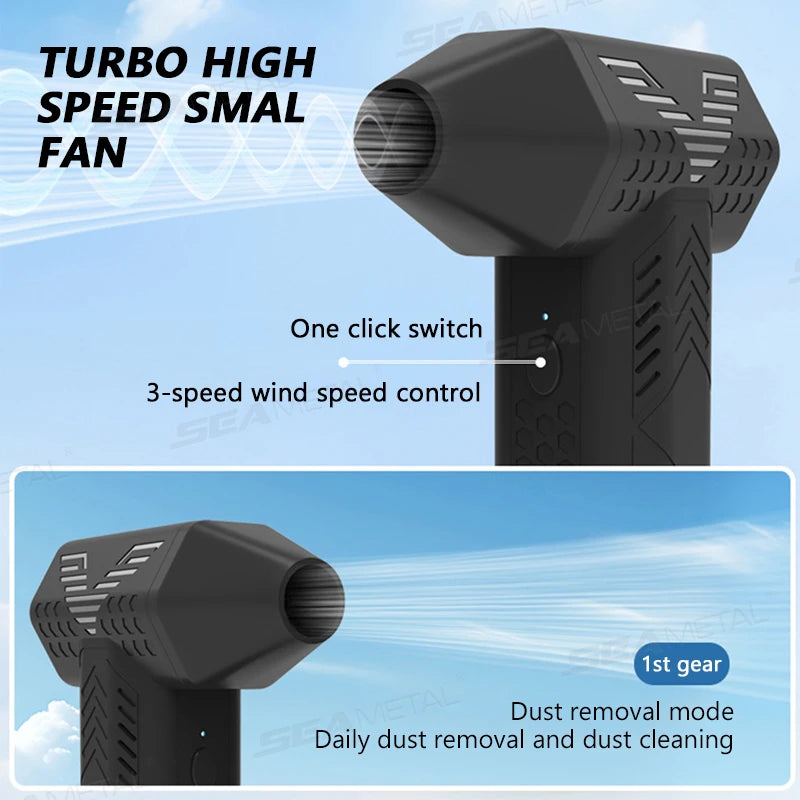 Electric Air Duster - Rechargeable Mini Turbo Blower