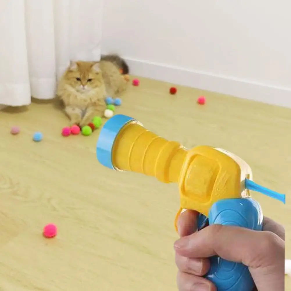 Interactive Electric Rolling Cat Toy Gun