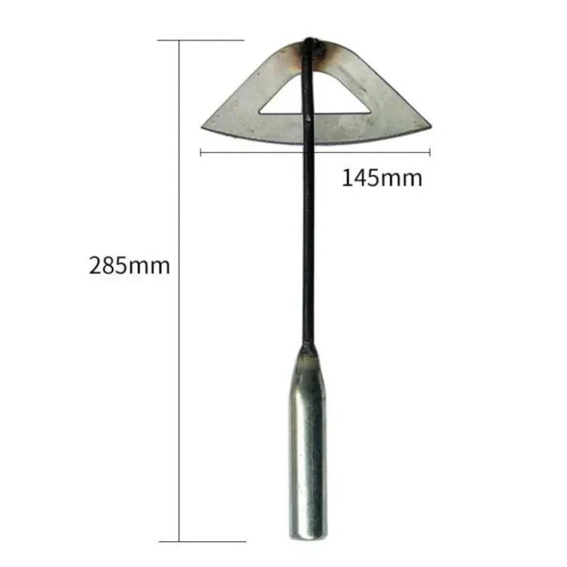 All-Steel Hollow Hoe – Handheld Weeding & Planting Tool