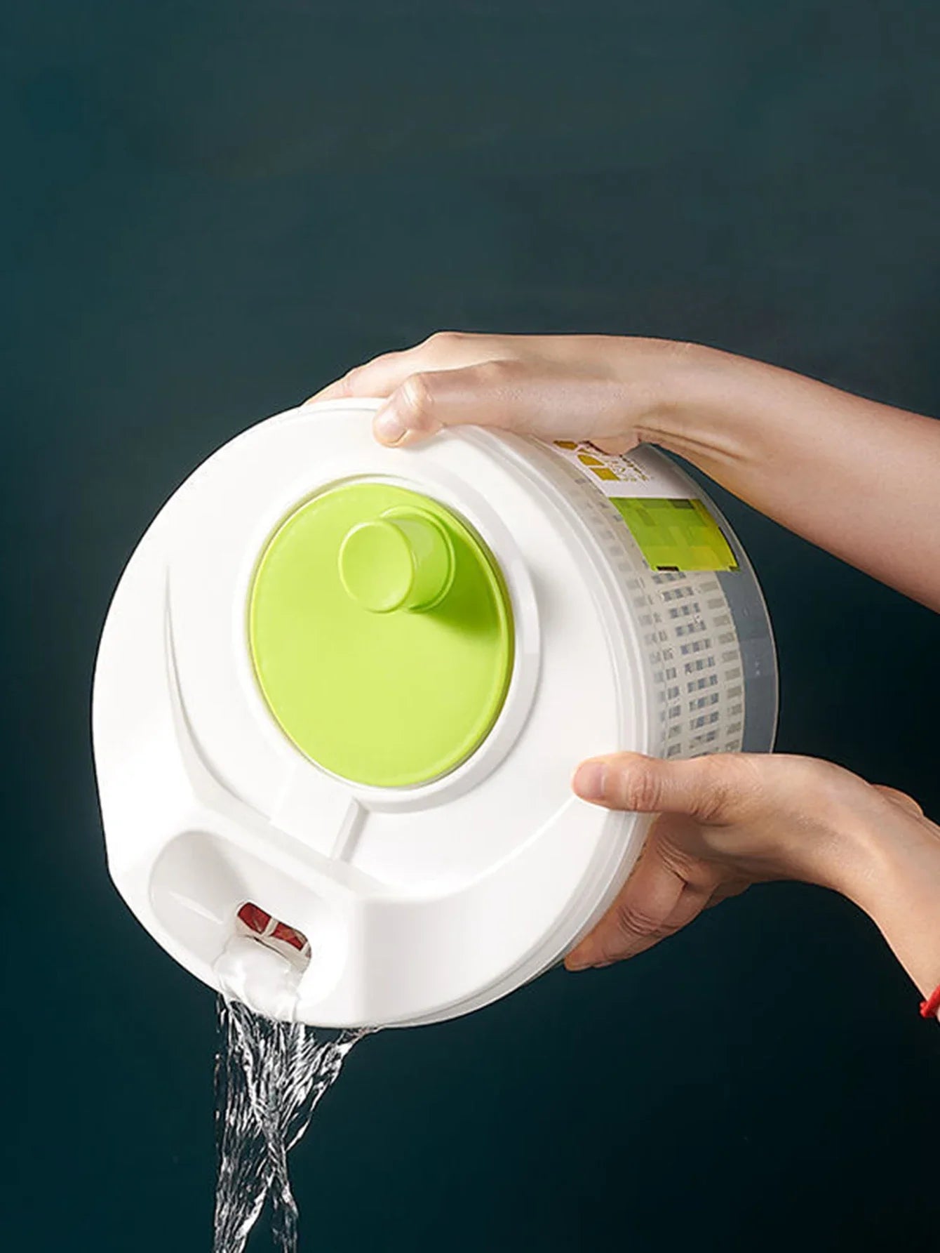 Manual Salad Spinner – Vegetable & Fruit Dehydrator with Hand Crank