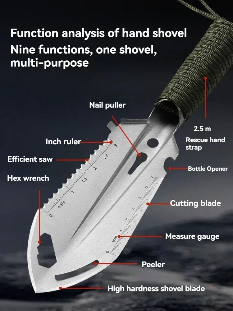 Portable Camping Shovel – Multifunctional Survival & Garden Tool