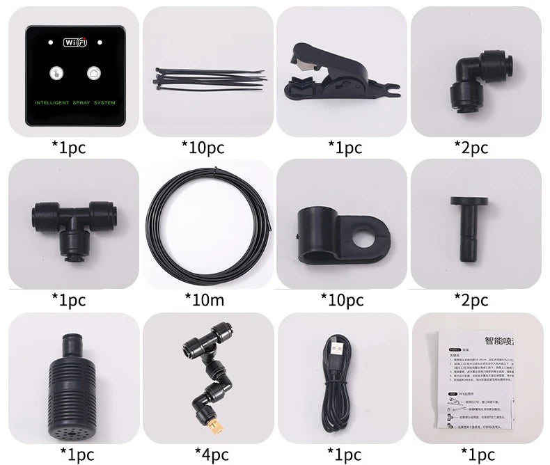 WiFi-Controlled Rainforest Sprayer – Automatic Mist System