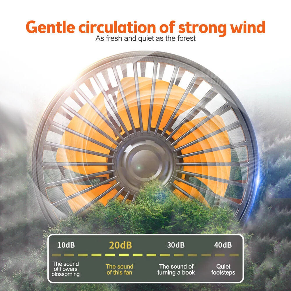 360° Adjustable 3-Head Car Fan