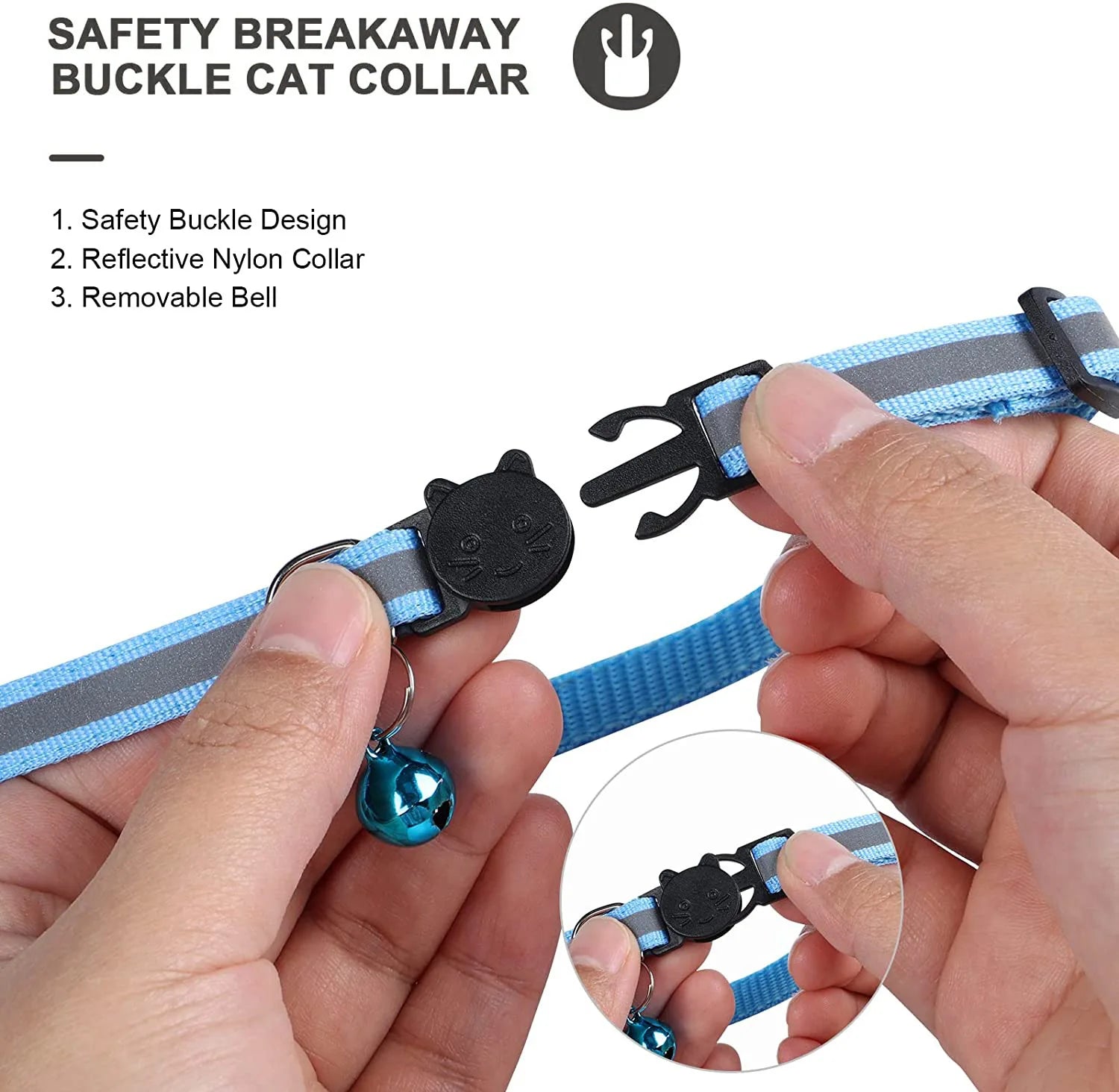 Cat AirTag Holder Collar β Adjustable, Breakaway Design