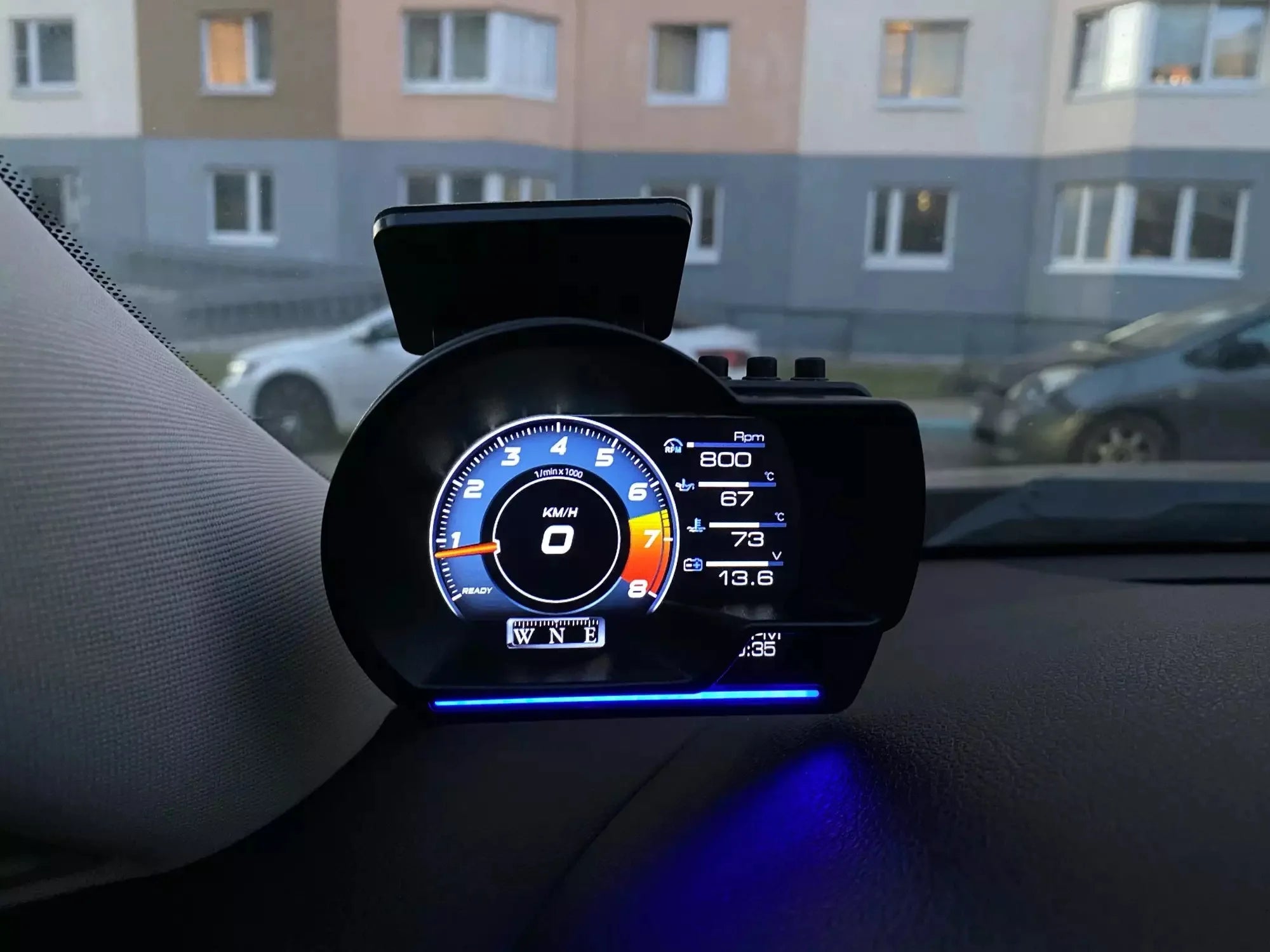 A501 Car HUD Display – OBD2 Smart Digital