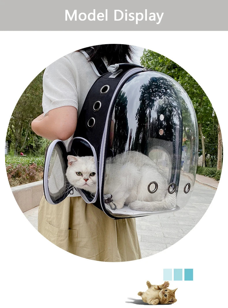 Cat Carrying Backpacks Breathable - Portable Transparent
