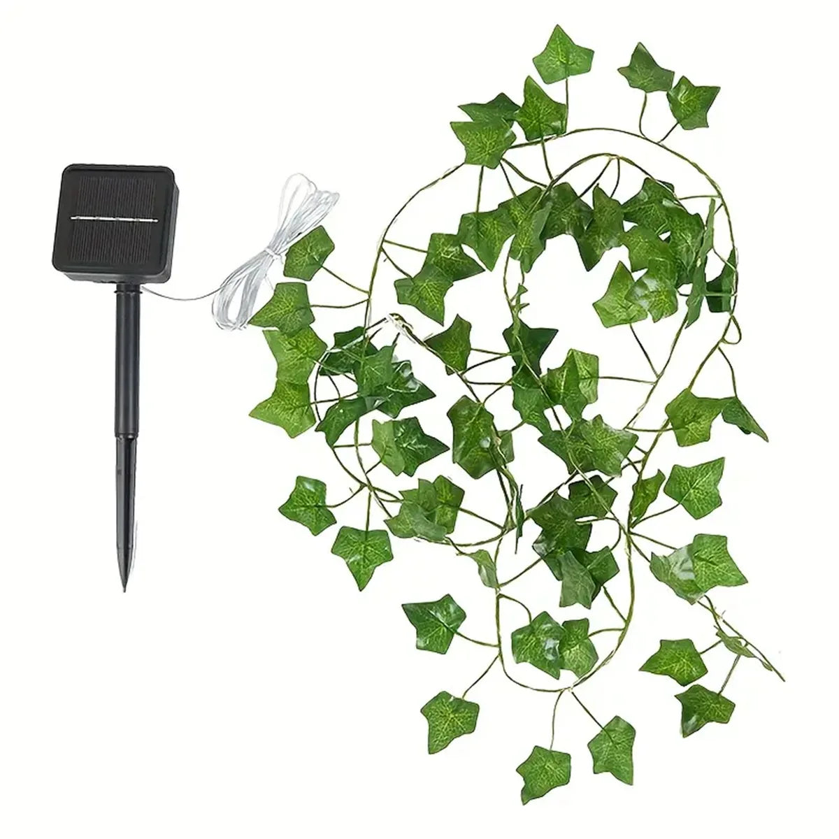 12M 100 LED Solar Ivy String Lights