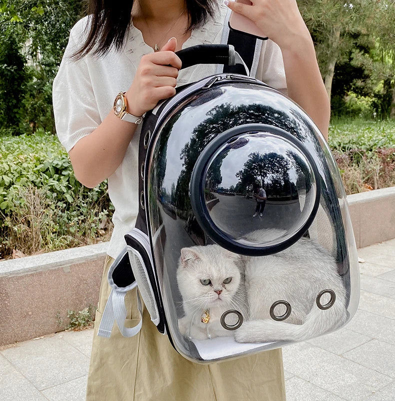 Cat Carrying Backpacks Breathable - Portable Transparent
