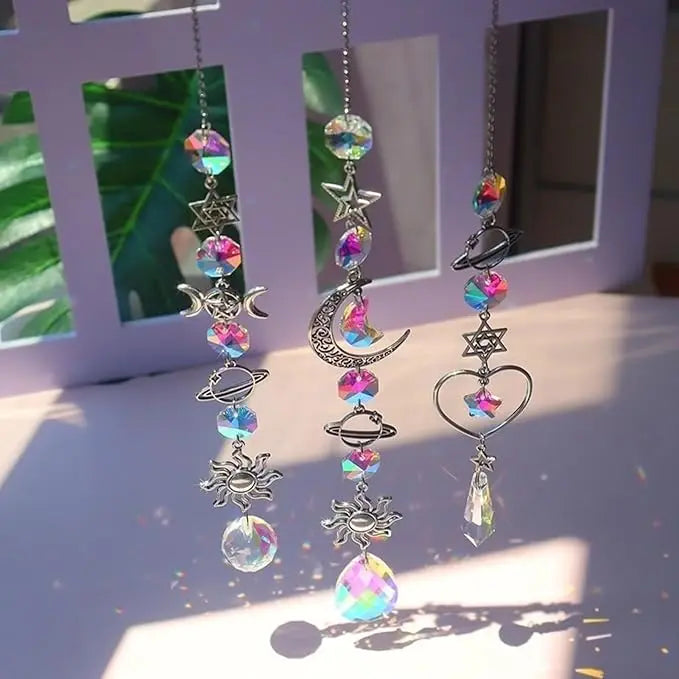 Crystal Wind Chime Sun Catcher – Rainbow Maker Pendant