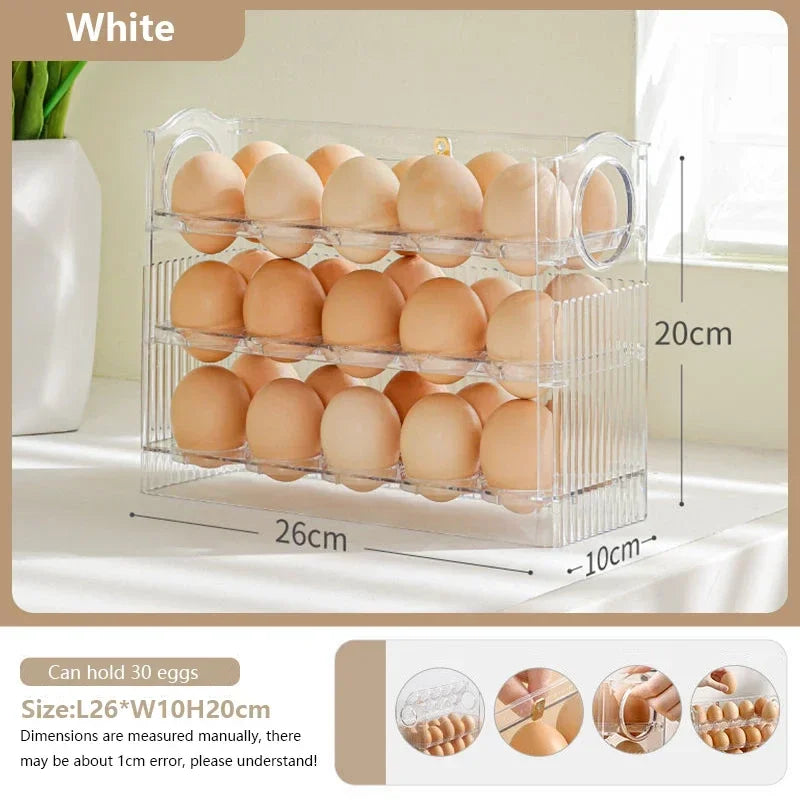 Egg Storage Box β Refrigerator Organizer Tray