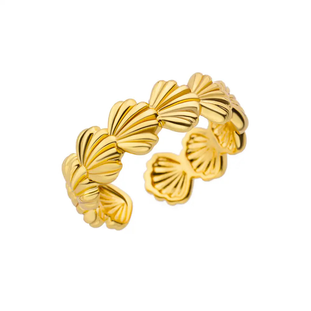 Luxury 316L Stainless Steel Gold Color Ring