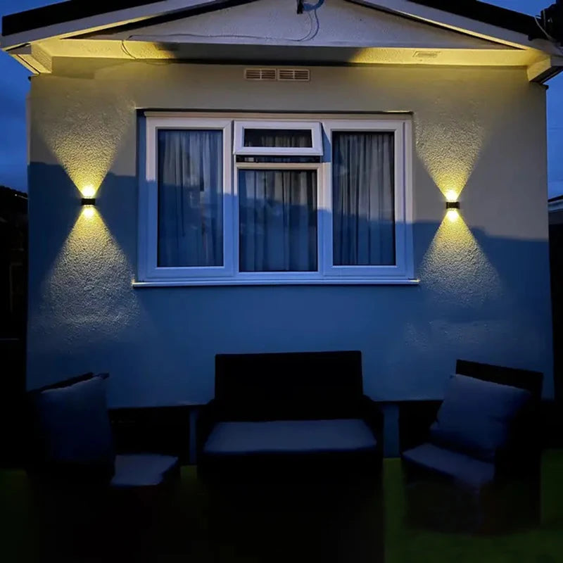 6 LED Solar Wall Lights