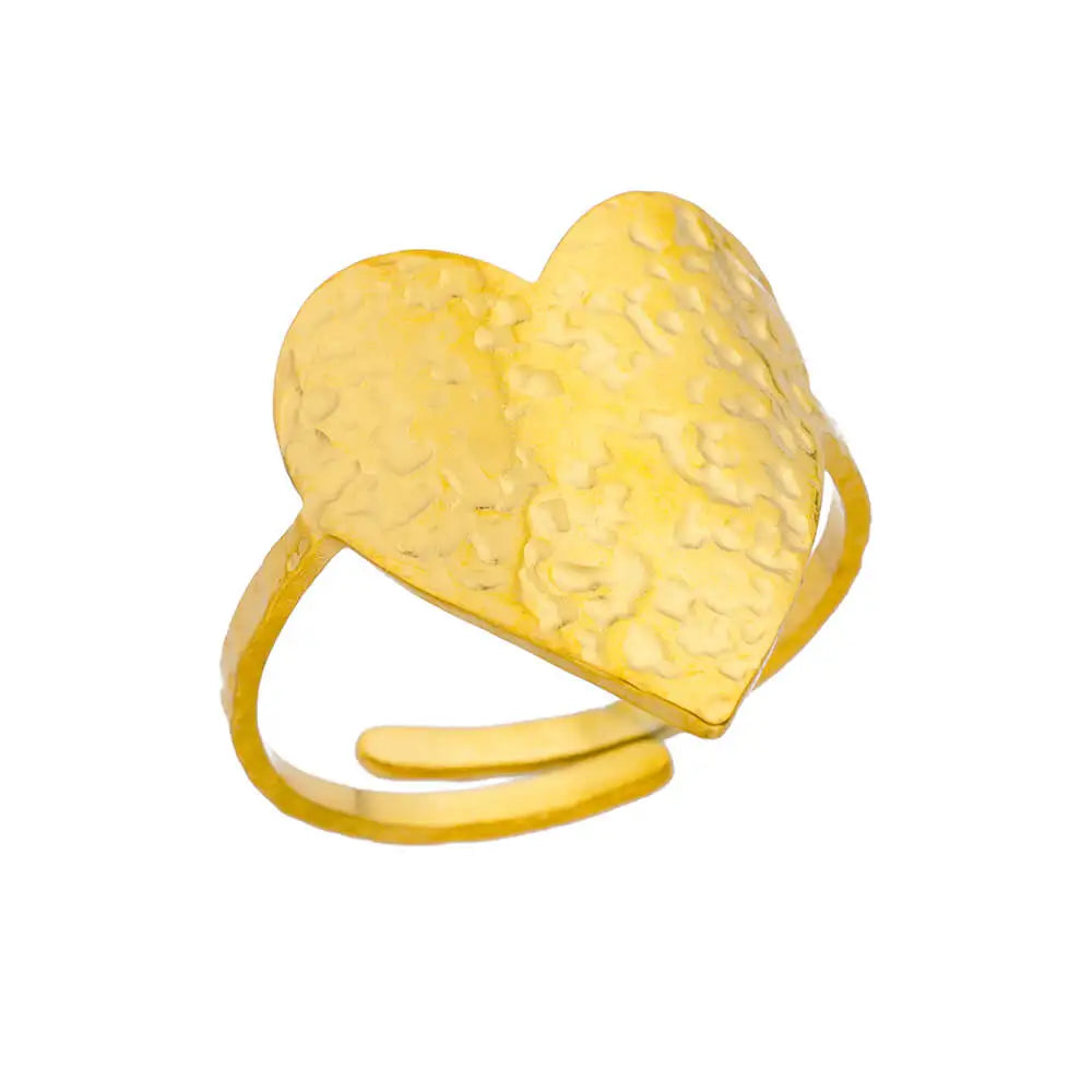 Luxury 316L Stainless Steel Gold Color Ring