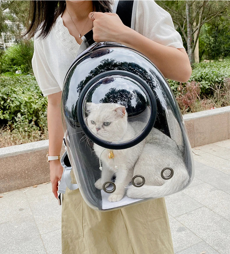 Cat Carrying Backpacks Breathable - Portable Transparent