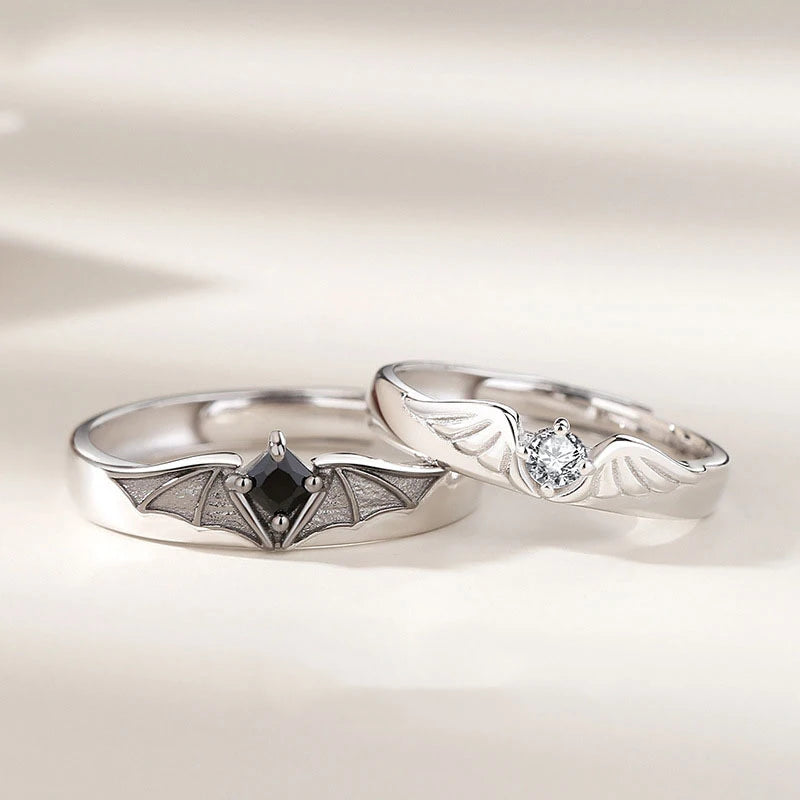 Adjustable Sun Moon Couple Rings