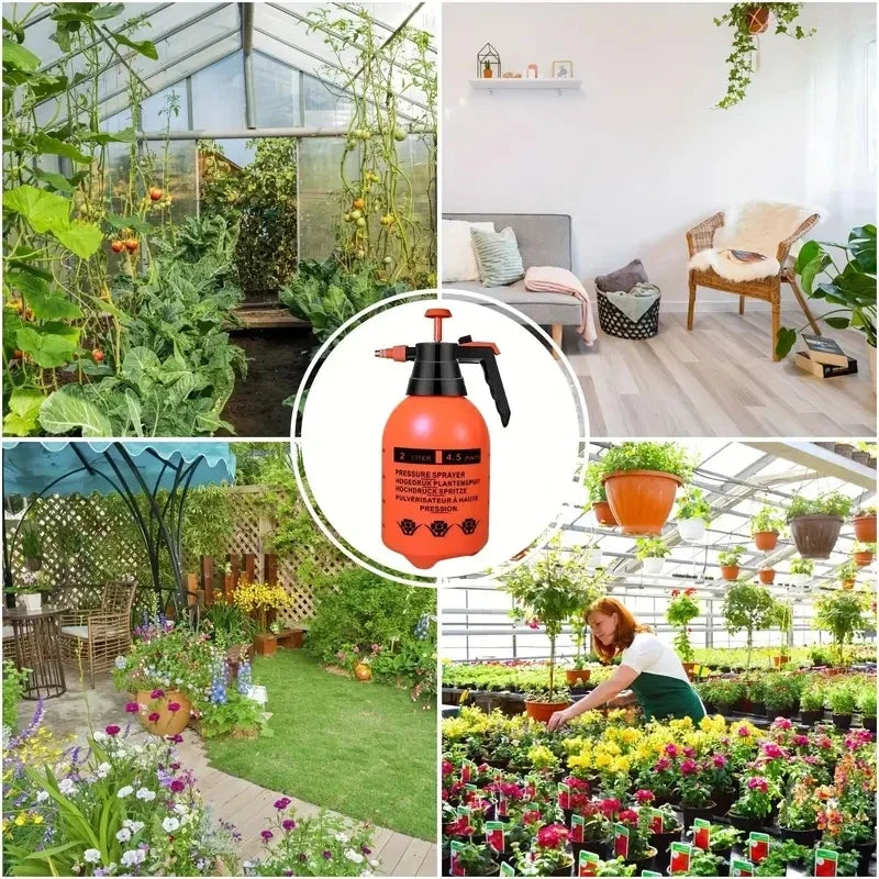 Hand Press Water Sprayer - 2L Garden Watering