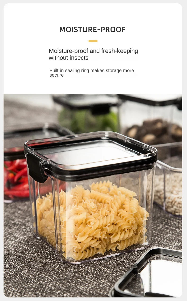 Plastic Sealed Jars Set