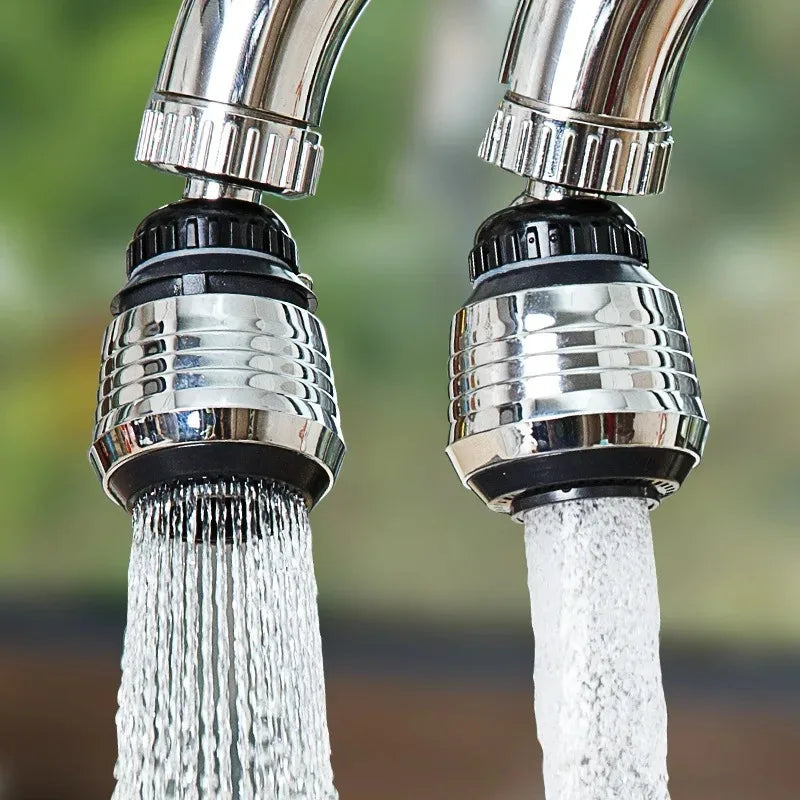 360° Rotating Faucet Head – Pressurized Anti-Splash Foam Sprayer for Kitchen