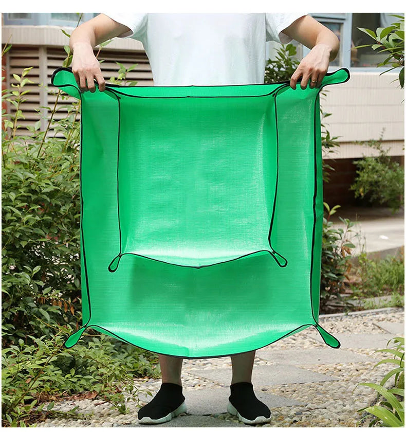 Waterproof Foldable Plant Pot Mat with Gloves