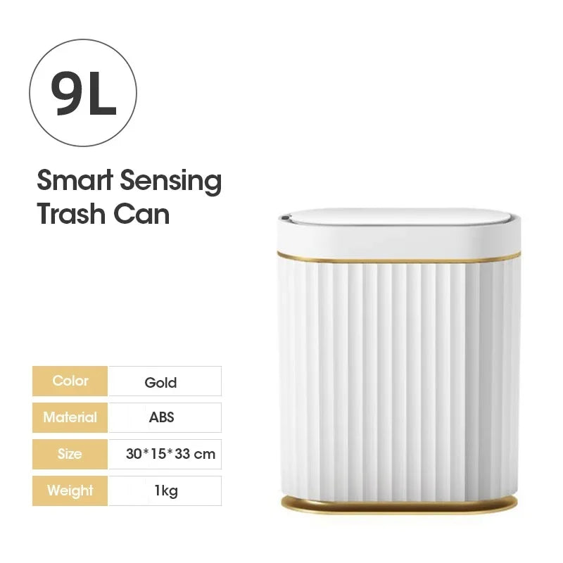 5L/7L/9L Smart Sensor Trash Can – Automatic Garbage Bin for Kitchen & Bathroom