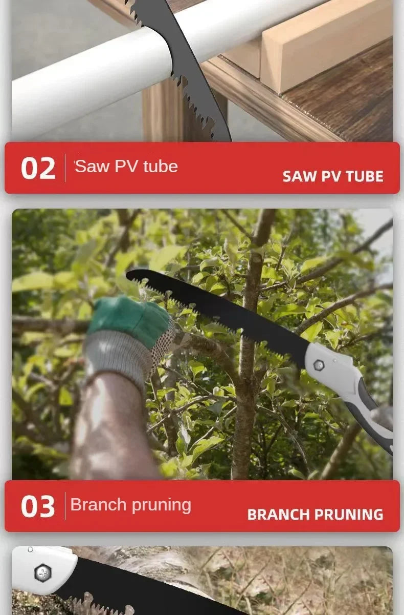 Portable Folding Hand Saw & Secateurs – Multifunctional Pruner for Garden