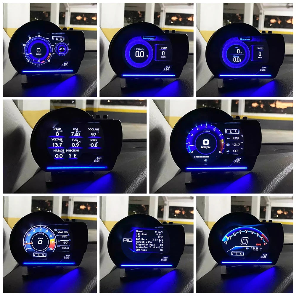 A501 Car HUD Display – OBD2 Smart Digital