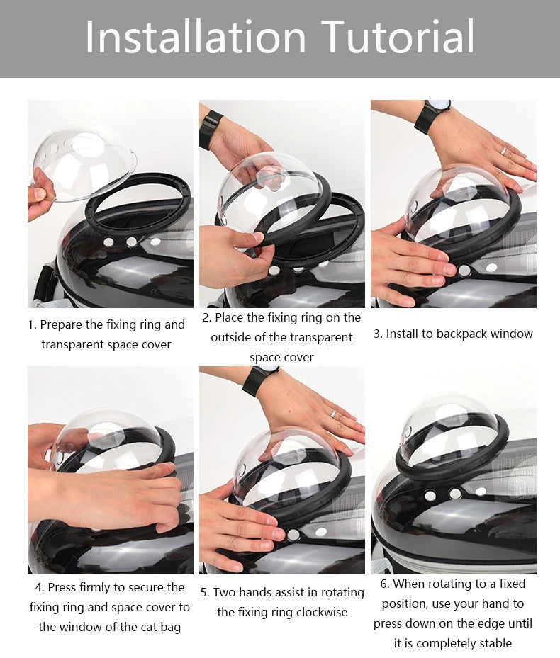 Cat Carrying Backpacks Breathable - Portable Transparent