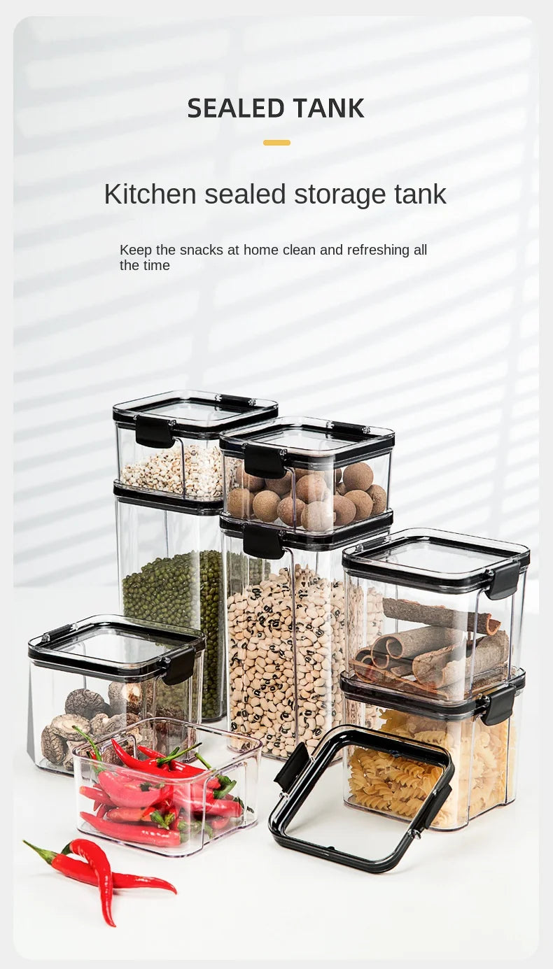 Plastic Sealed Jars Set