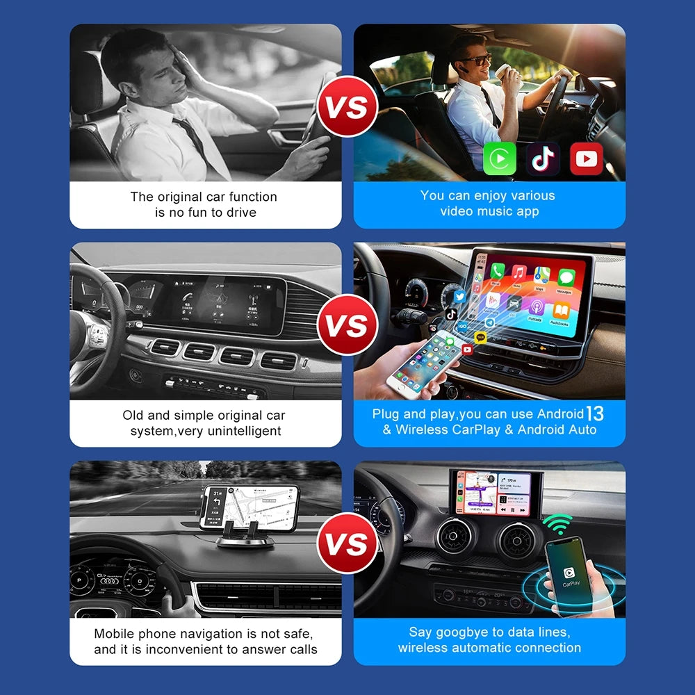CarPlay AI Box – Wireless Android Auto & Smart TV Box