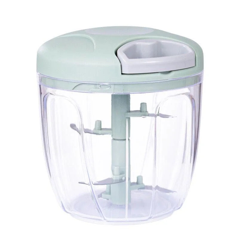 Manual Meat & Garlic Chopper – 500/900ML Hand Press Vegetable Cutter