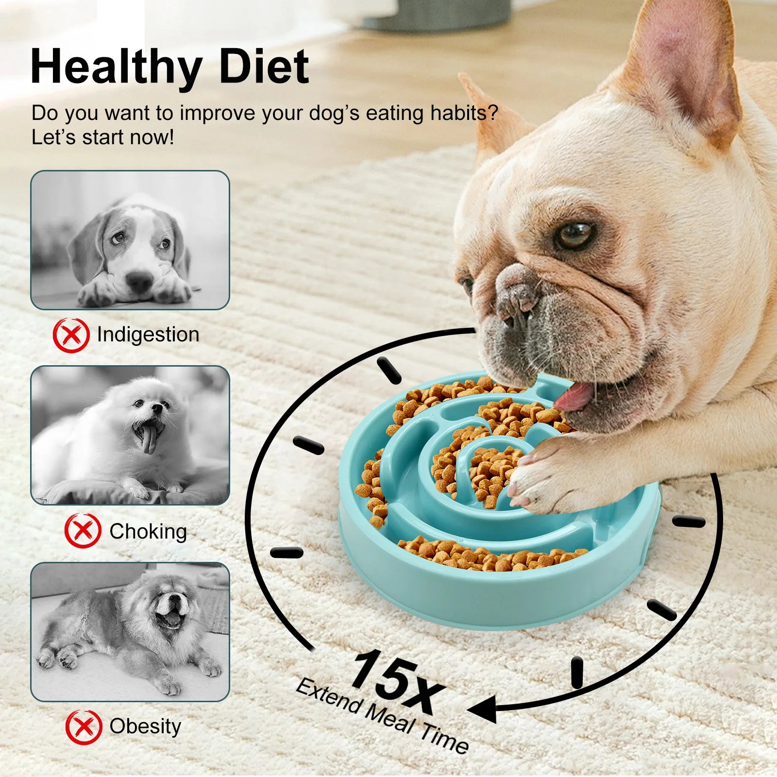 Pet Food Bowl - Non slip and Durable