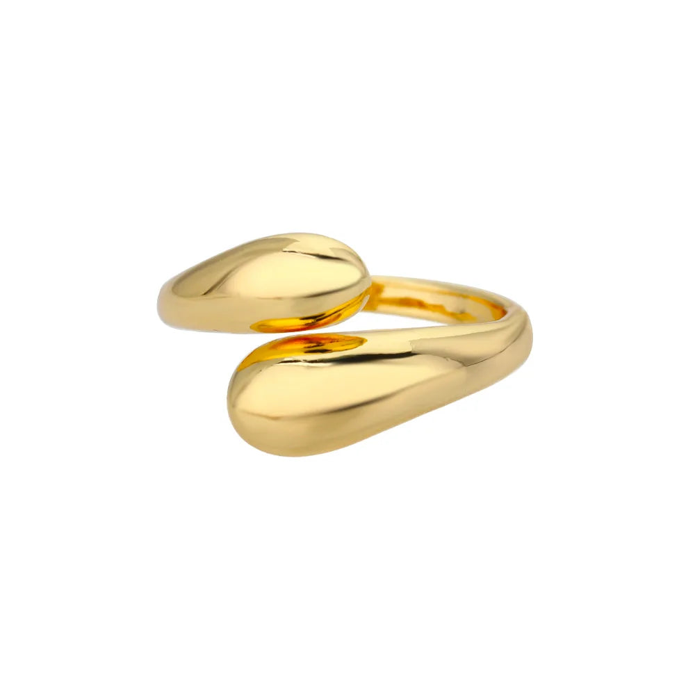 Luxury 316L Stainless Steel Gold Color Ring