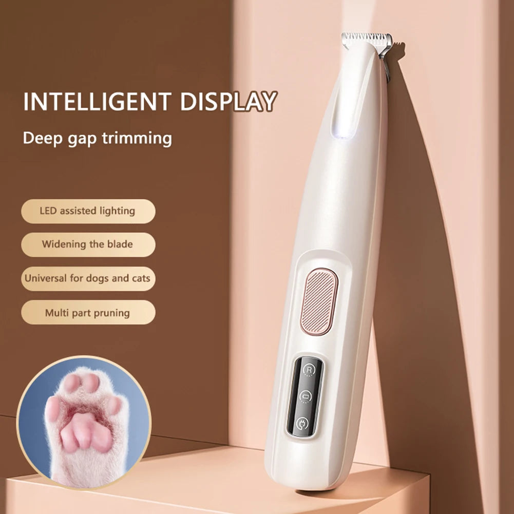 Portable Dog Paw Trimmer β LED Rechargeable Nail Grinder